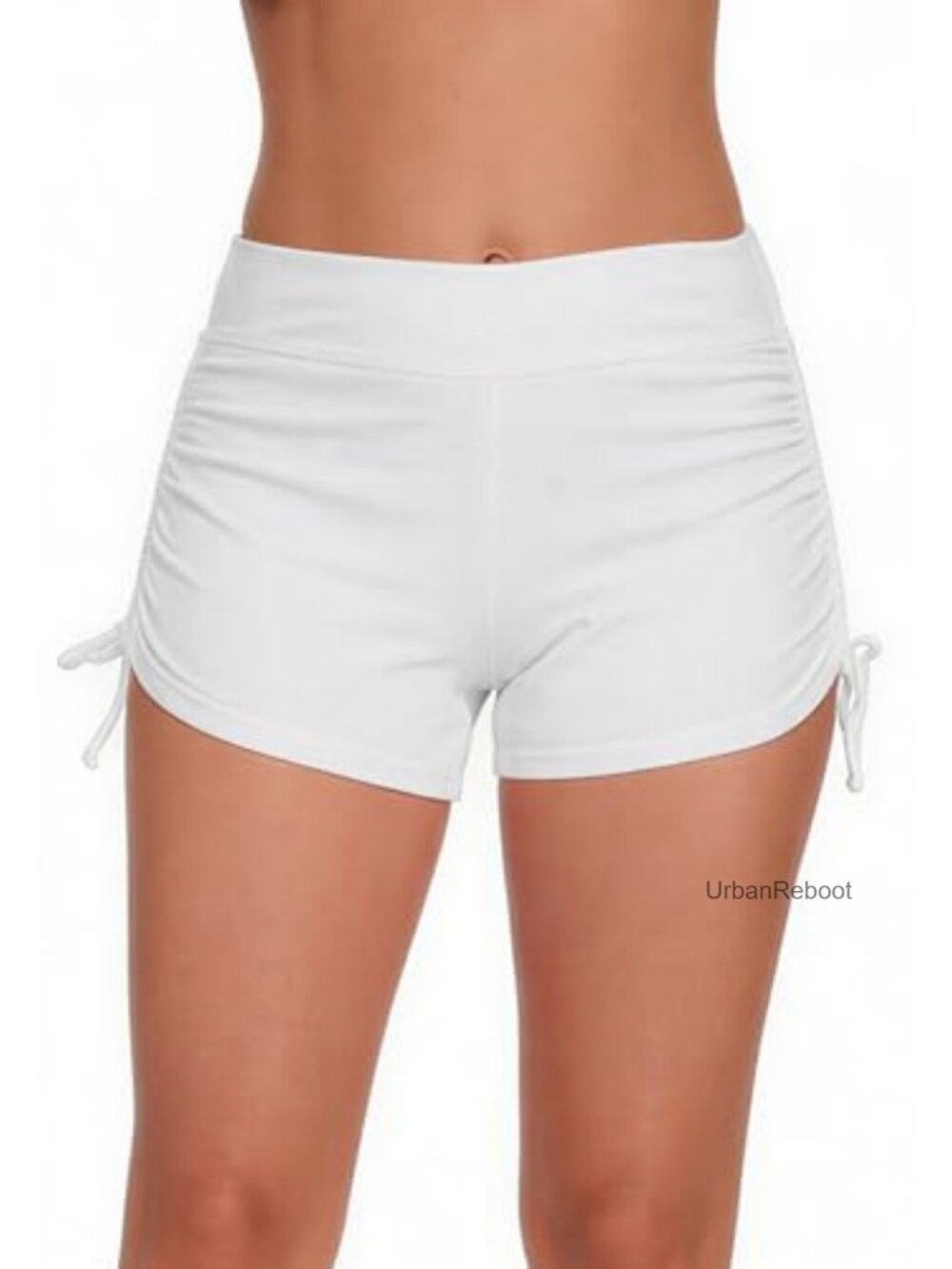 High Waisted Swim Board Shorts Boyshort Bikini Bottoms Full Coverage